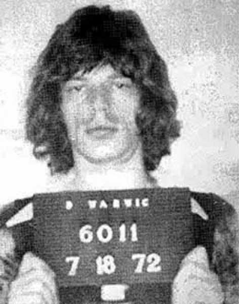 Mick Jagger police mugshot