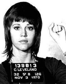 Jane Fonda police mugshot
