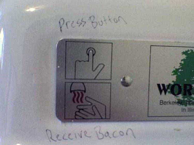 Press button, receive bacon
